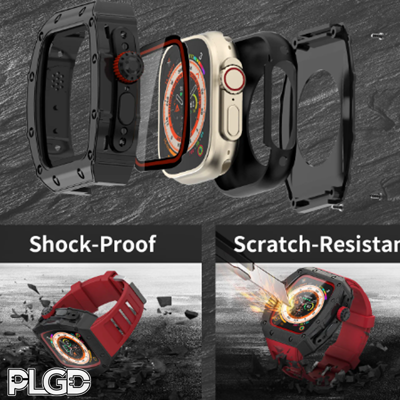 PLGD "RICHY" APPLE WATCH KIT [BLACK/SILVER] - PLGD