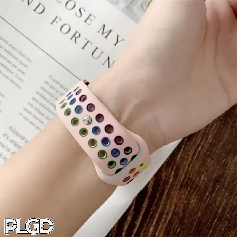 PLGD "Polkadot" Apple Watch Band [Black/Pink]