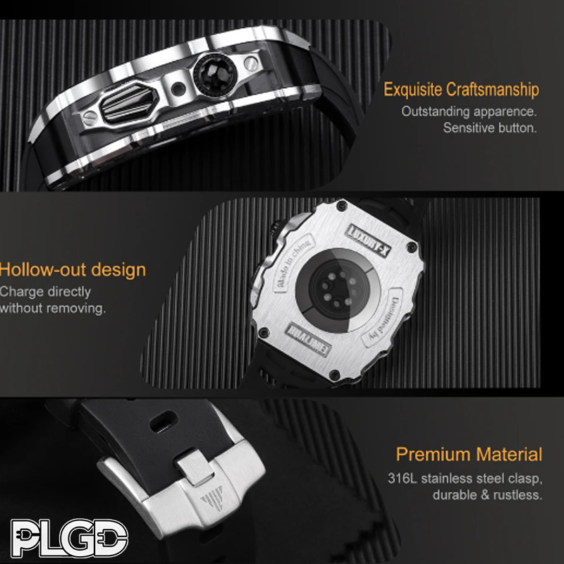 PLGD "RICHY" APPLE WATCH KIT [BLACK/SILVER] - PLGD