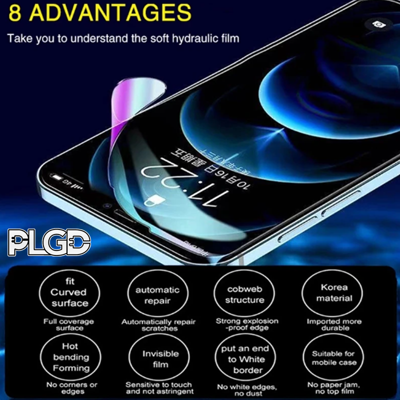 x4 HYDROGEL SCREEN PROTECTOR - IPHONE/SAMSUNG [SELF HEALING] - PLGD