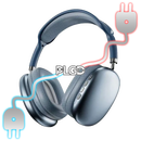 MEGAPLGD HEADPHONES [AQUA BLUE] - PLGD