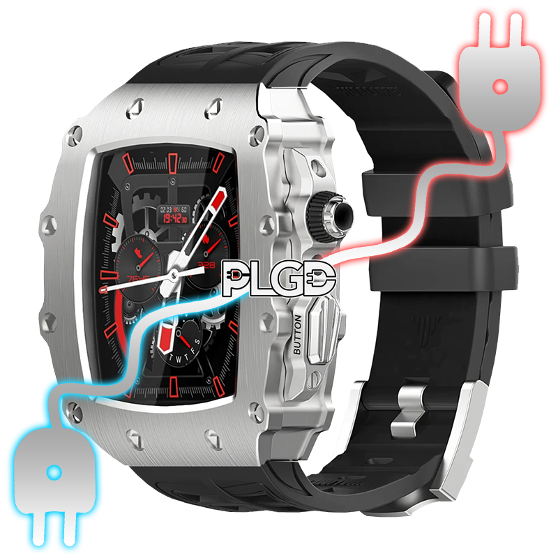 PLGD "RICHY" APPLE WATCH KIT [BLACK/SILVER] - PLGD