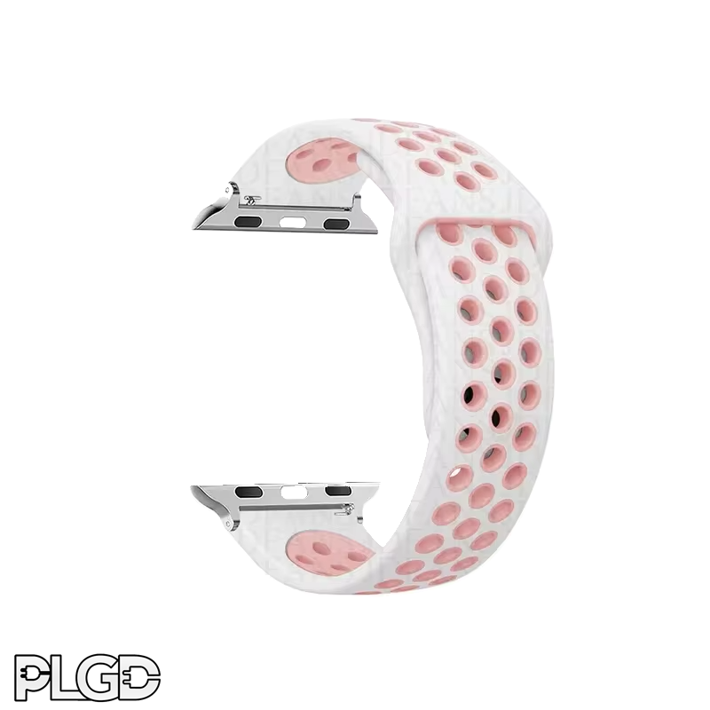 PLGD "Polkadot" Apple Watch Band [White/Pink]