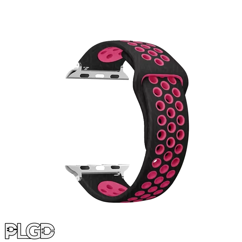 PLGD "Polkadot" Apple Watch Band [Black/Pink]