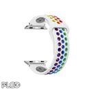 PLGD "Polkadot" Apple Watch Band [White/Rainbow]