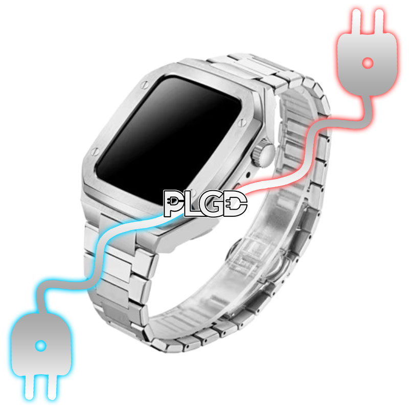 PLGD *Special METAL Edition* "Patek" Apple Watch Kit [Silver]