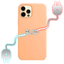 PLGD SILICONE - IPHONE [PEACH ORANGE] - PLGD