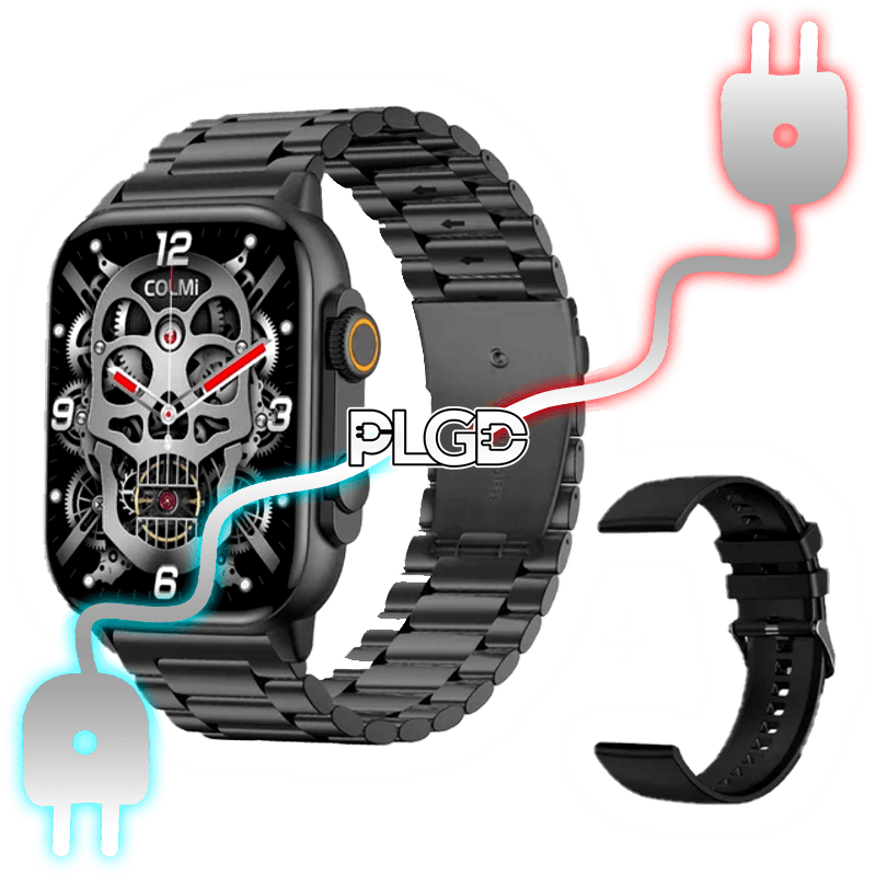 PLGD "SERIES X" SMARTWATCH + FREE EXTRA STRAP [BLACK] - PLGD