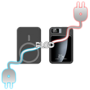 UNIVERSAL MAGSAFE BATTERY PACK - CHARGE 3 DEVICES WITH 1 (WIRELES + WIRED) [BLACK] - PLGD