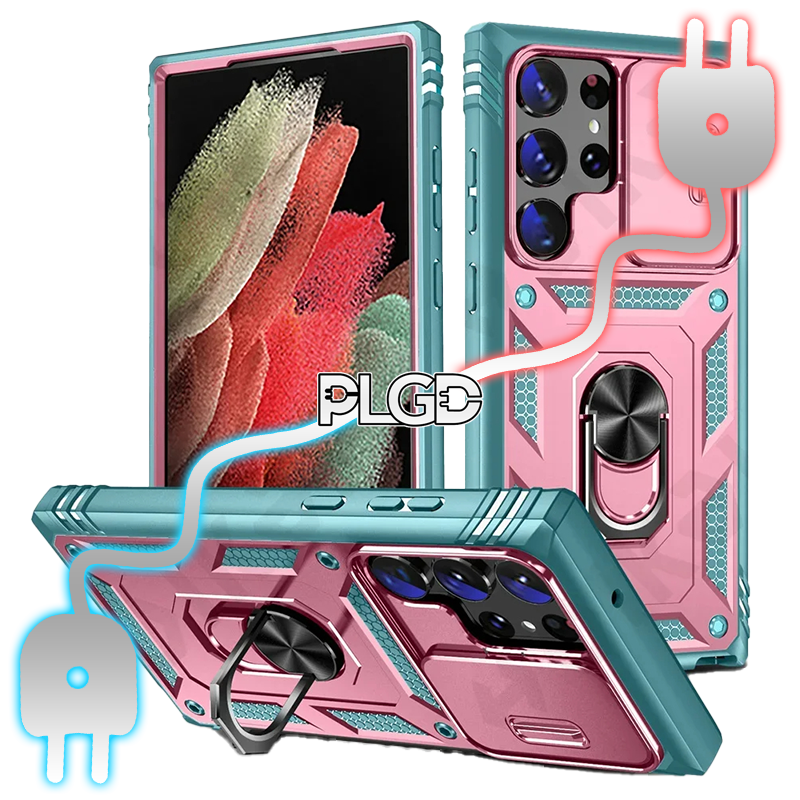 PLGD ARMOUR CASE - SAMSUNG [BLUE PINK] - PLGD