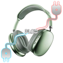 MEGAPLGD HEADPHONES [N3ON LIGHT GREEN] - PLGD